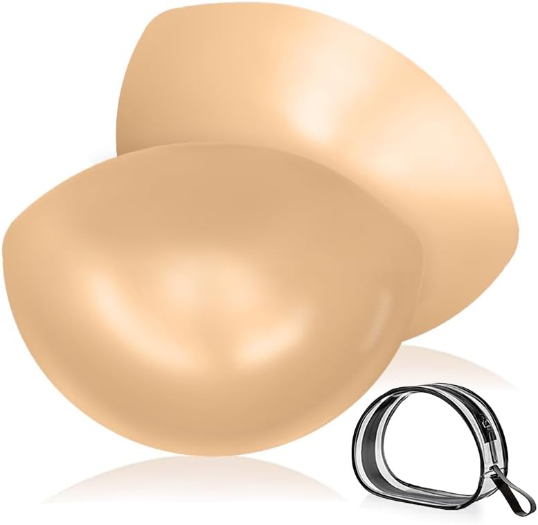 Tripsky Double-Sided Sticky Bra Inserts - Invisible Lift Adhesive Bra Pads - Deimi Push Up Pads - Reusable & Washable Breast Pads - Image 1